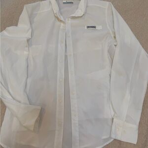 Columbia Tamiami White Long-Sleeve Sun Shirt